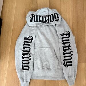 Supreme Grey Ambigram Hoodie